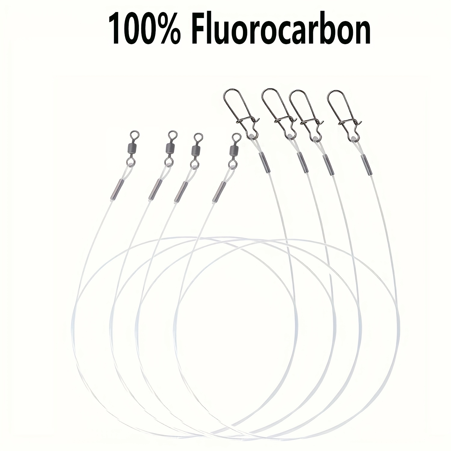 12Pcs 100% Fluorocarbon Fishin - Ice Fishing Line incelemesi ve fiyatı