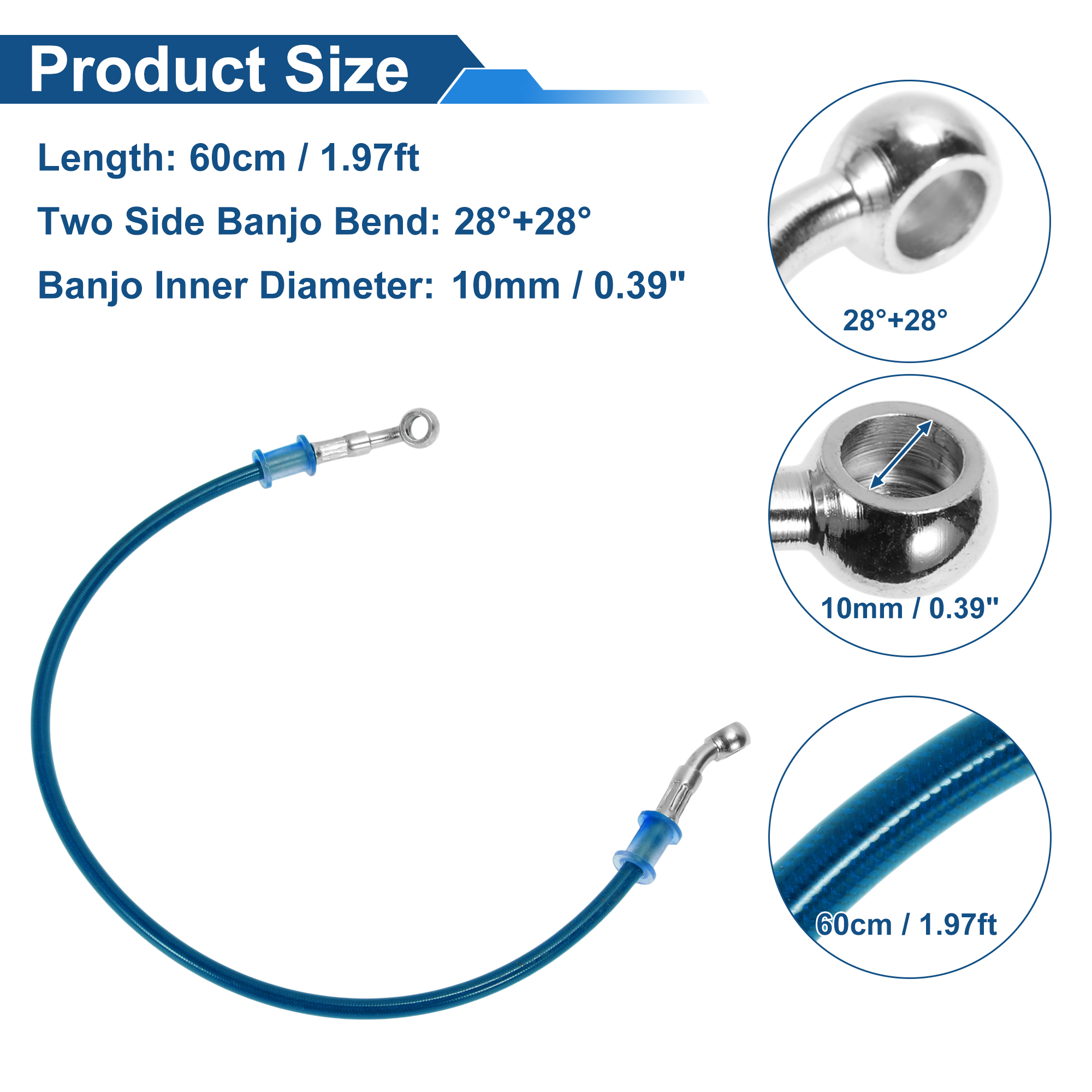 Motoforti 60cm Motorcycle Brak - Braided Line incelemesi ve fiyatı