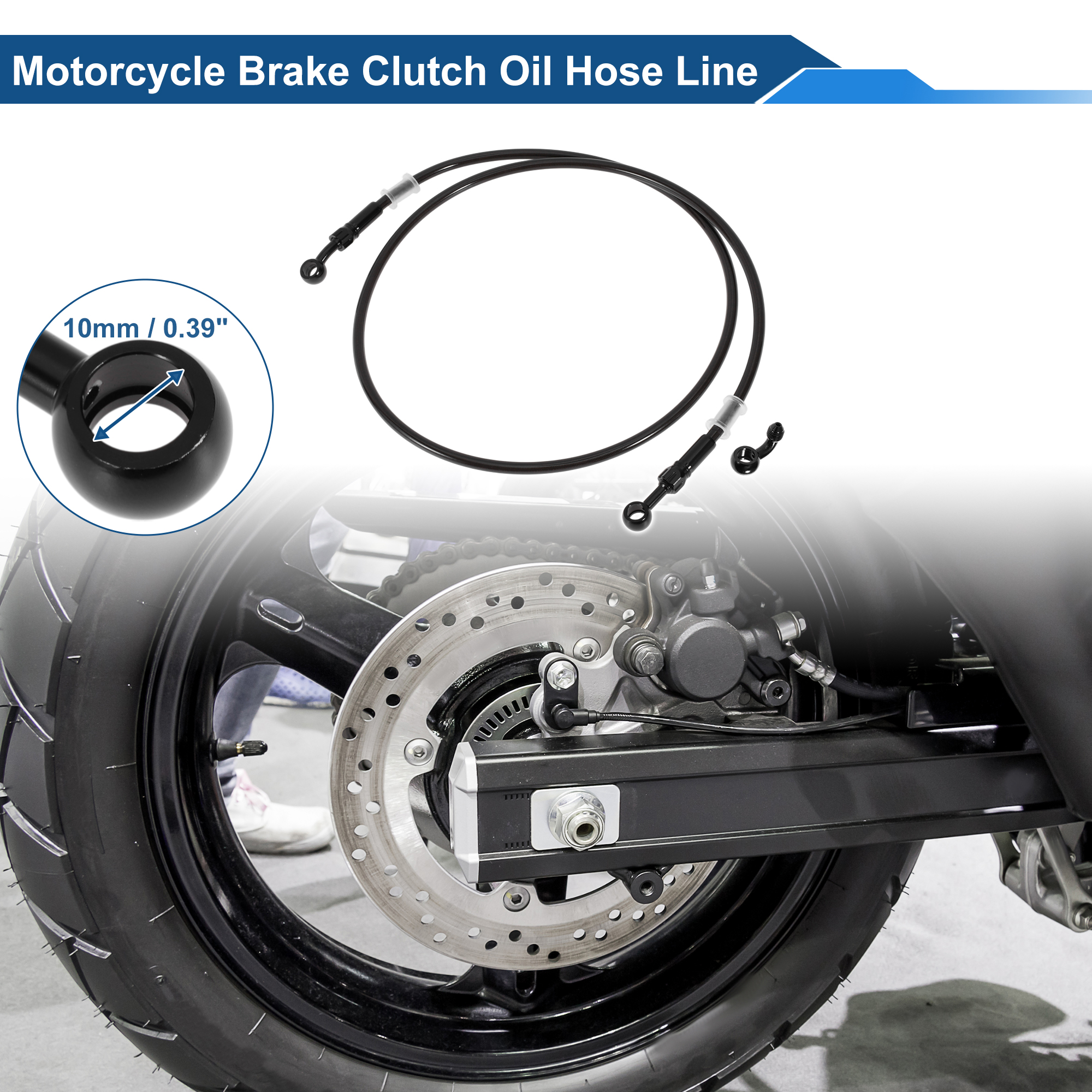 UXCELL 130cm Motorcycle Brake  - Braided Line incelemesi ve fiyatı
