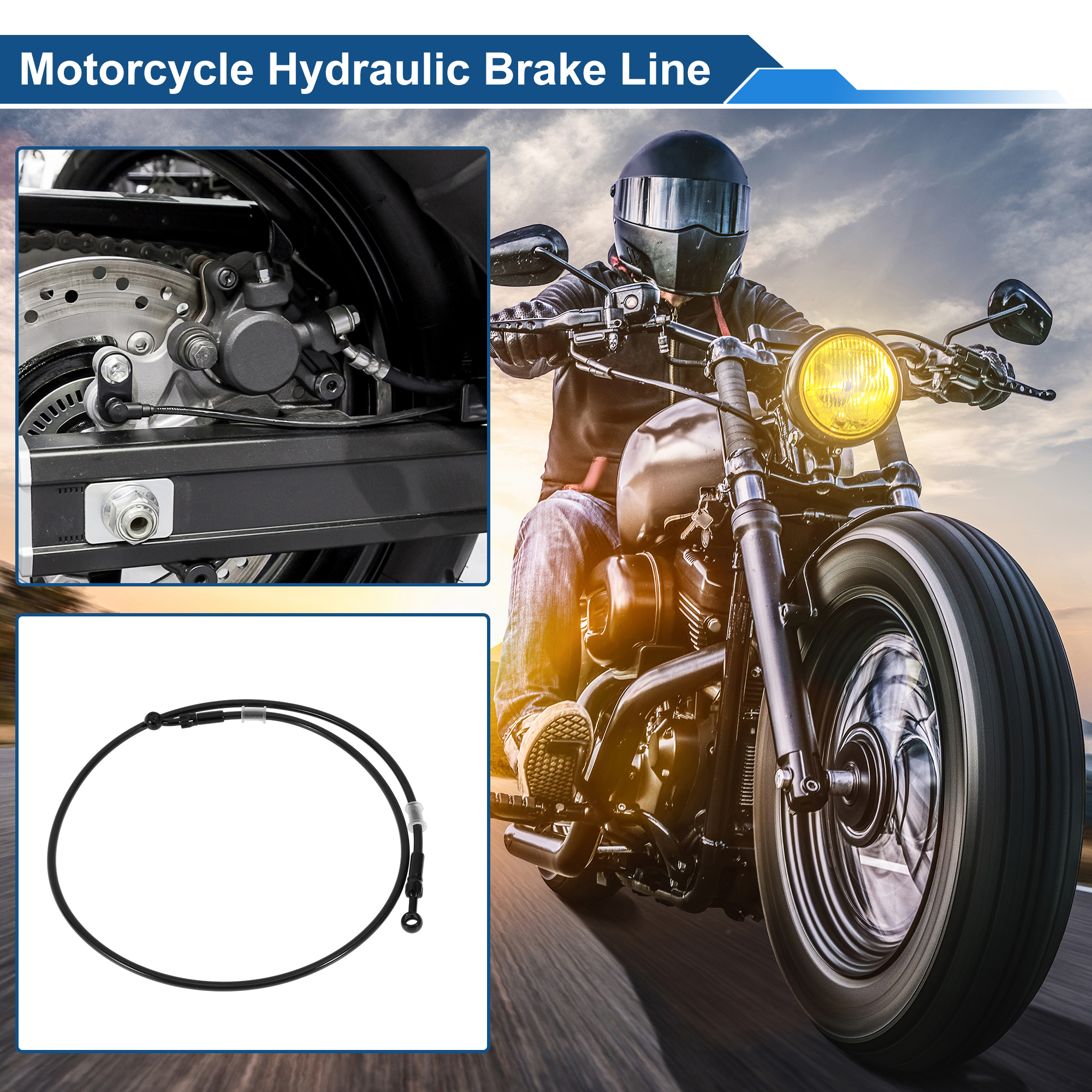 UXCELL 130cm Motorcycle Brake  - Braided Line incelemesi ve fiyatı