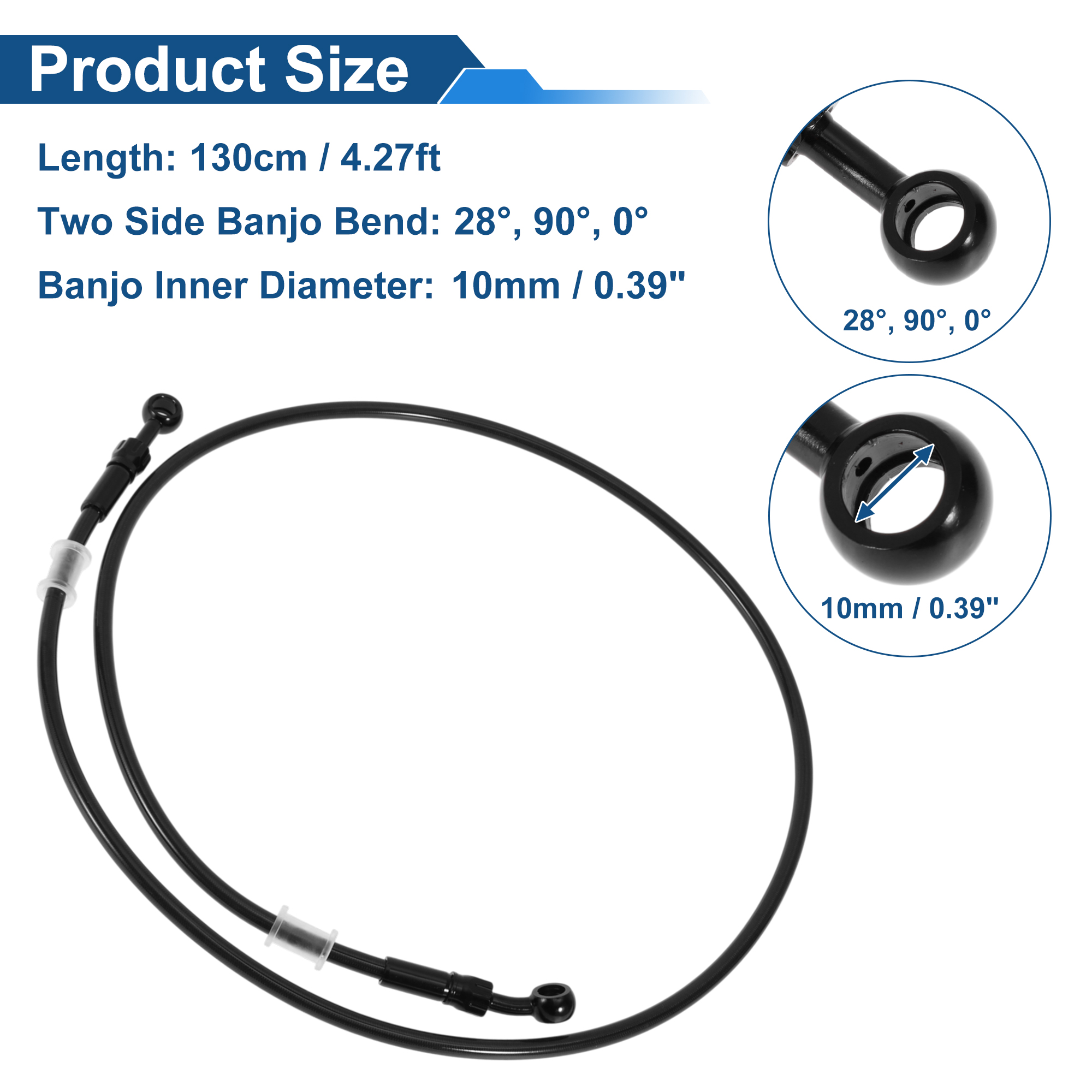 UXCELL 130cm Motorcycle Brake  - Braided Line incelemesi ve fiyatı