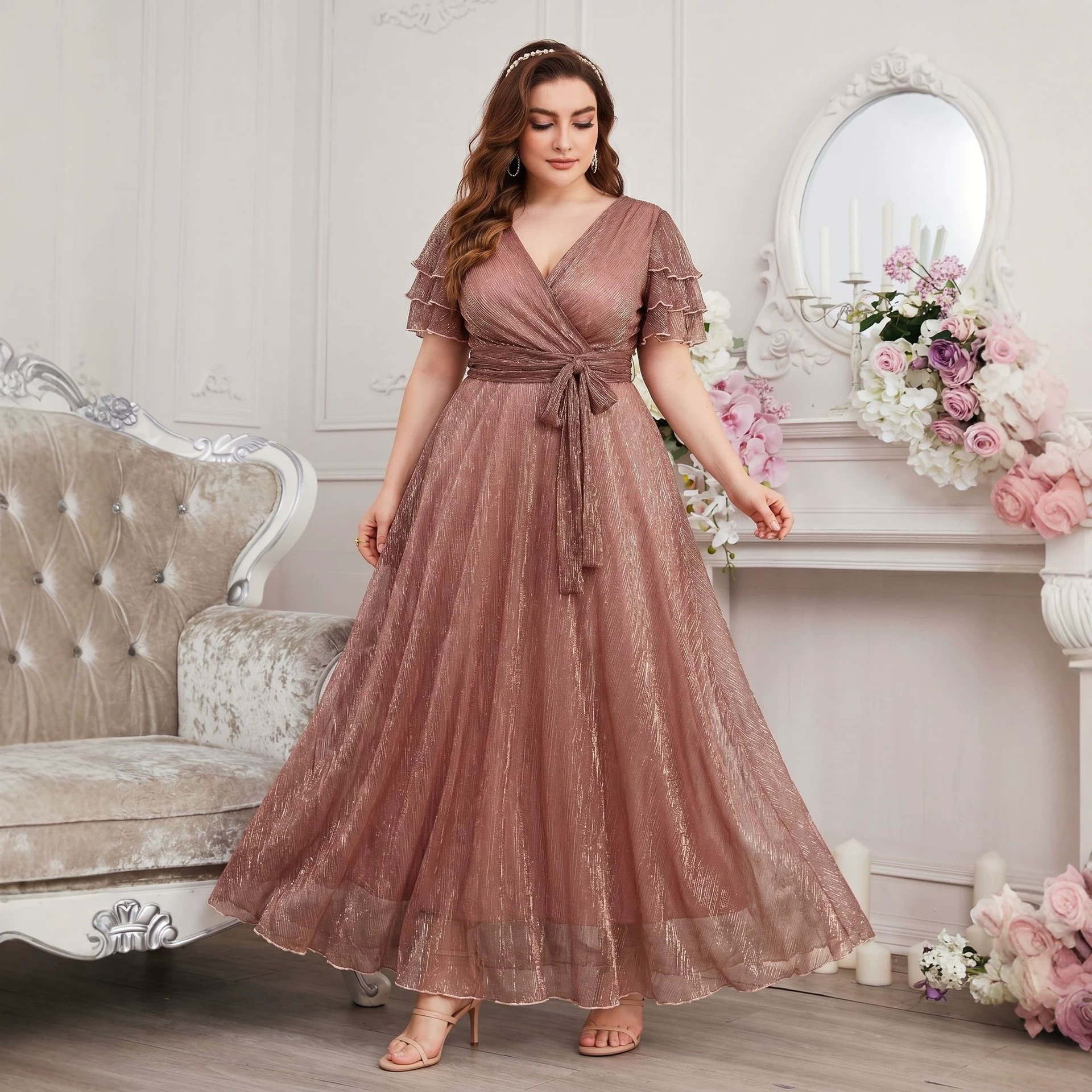 Luxury Curvy Blush Gold Glitte - Fly Line incelemesi ve fiyatı