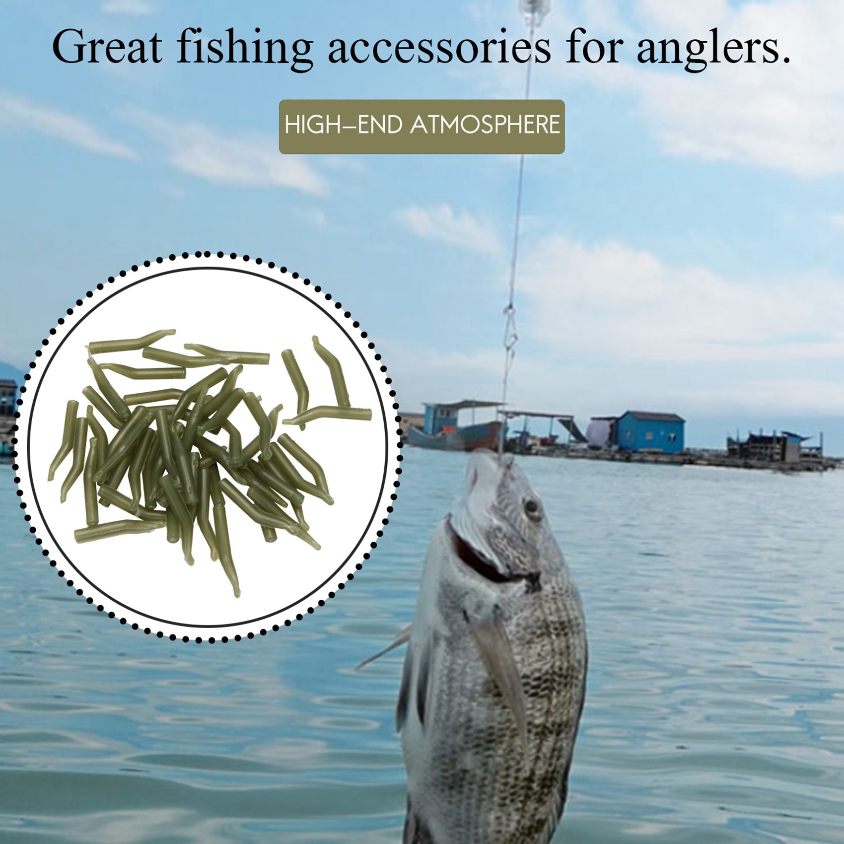 50Pcs/Lot Carp Fishing Hook Sl - Monofilament Line incelemesi ve fiyatı