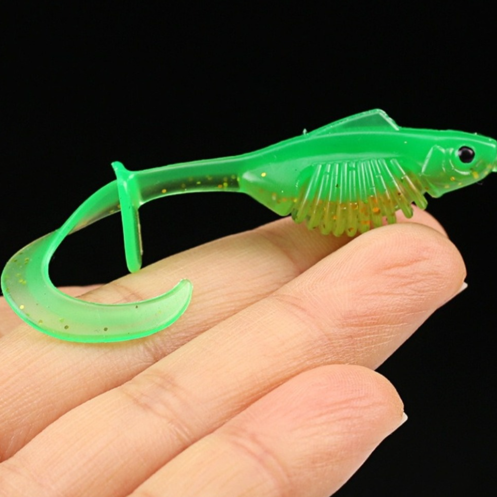 10PCS PVC Fishing Soft Lures 6 - Ice Fishing Line incelemesi ve fiyatı