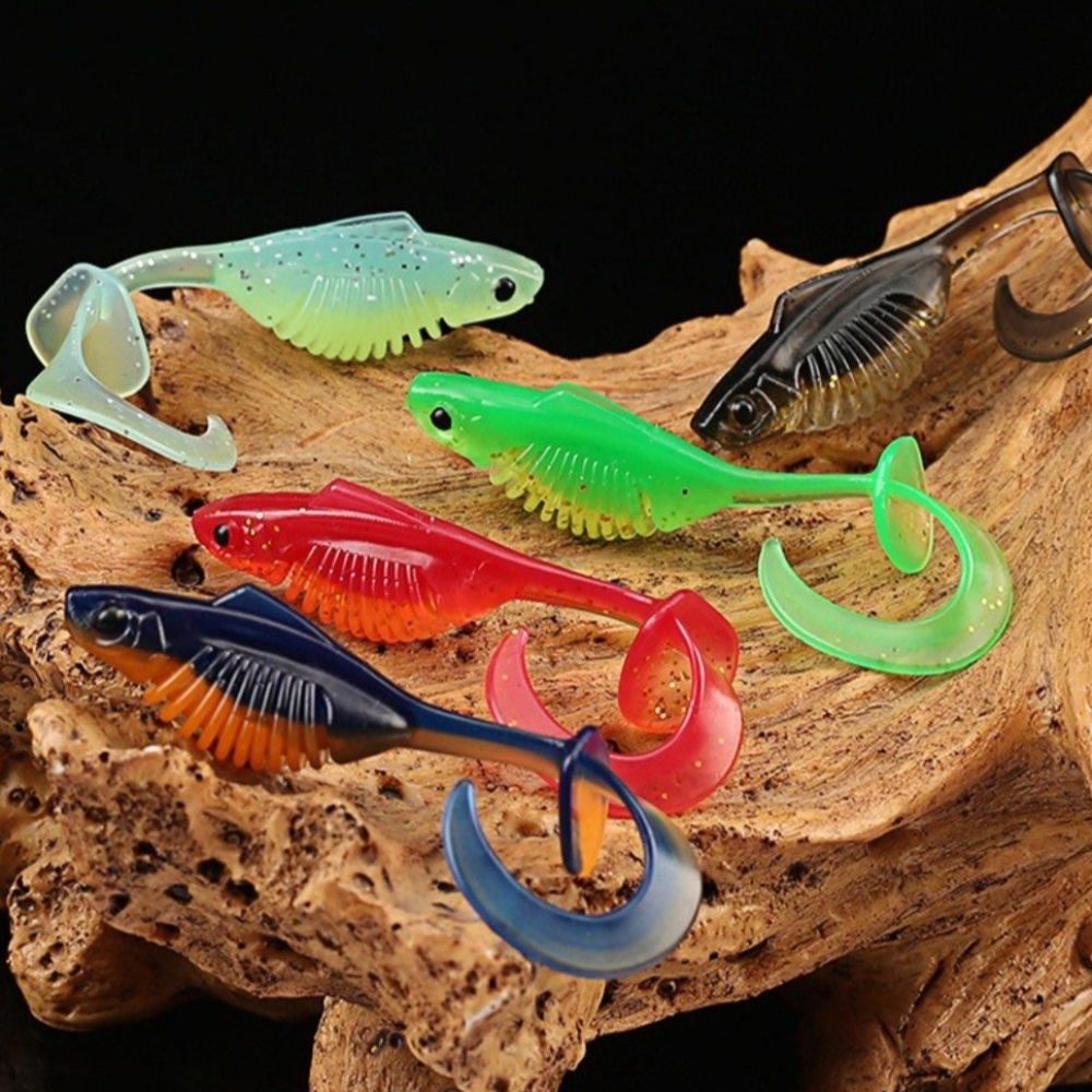 10PCS PVC Fishing Soft Lures 6 - Ice Fishing Line incelemesi ve fiyatı