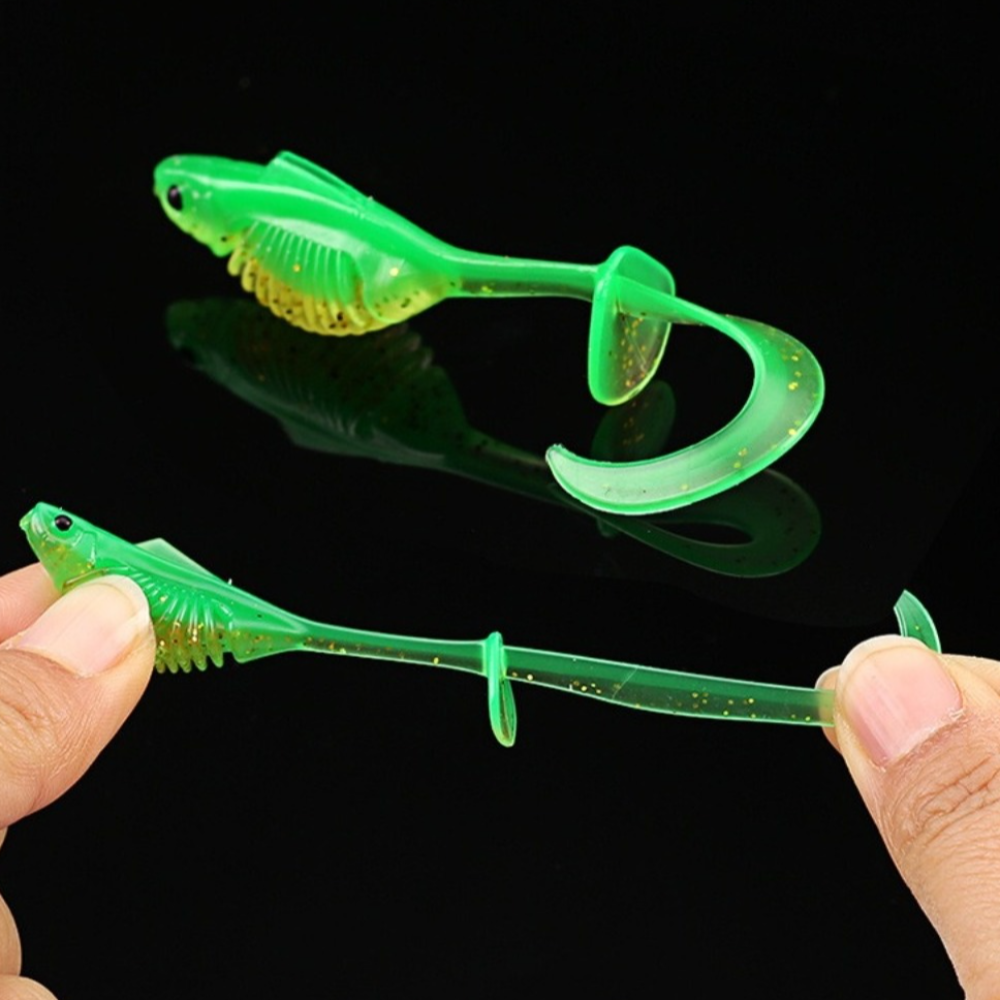 10PCS PVC Fishing Soft Lures 6 - Ice Fishing Line incelemesi ve fiyatı