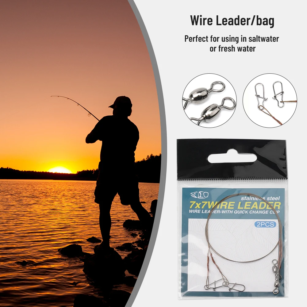 2pcs/Pack Fishing Line Steel W - Leader Line incelemesi ve fiyatı