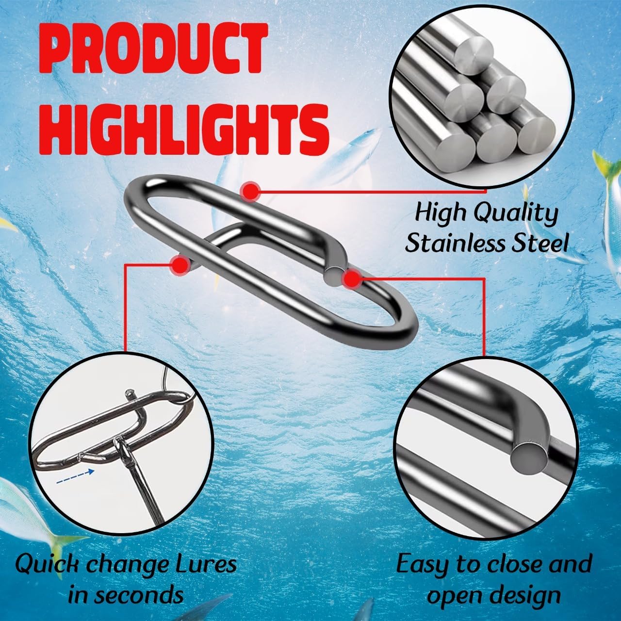 9KM Fishing Snap Kit 110pcs Po - Monofilament Line incelemesi ve fiyatı