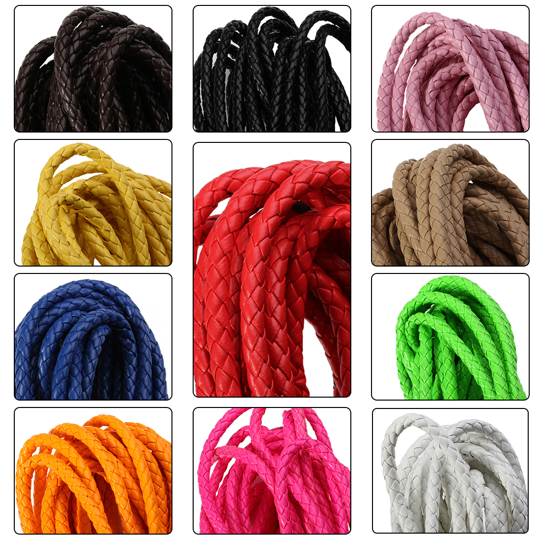 5 Yards/lot 6/7mm Braided Leat - Braided Line incelemesi ve fiyatı