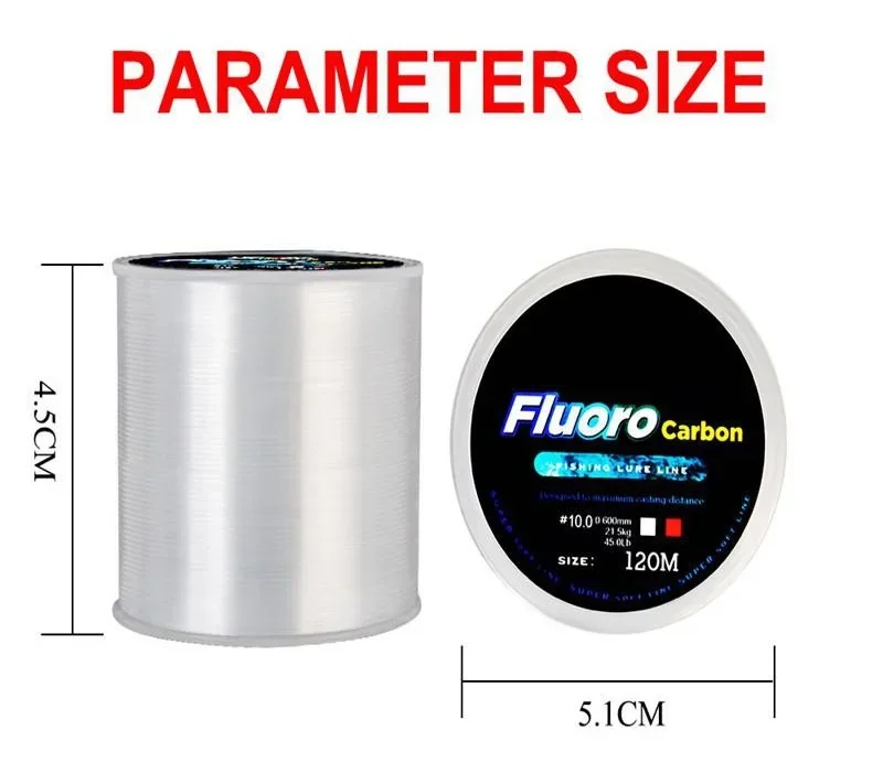 Fishing Line 120M 0.20mm-0.60m - Fluorocarbon Line incelemesi ve fiyatı
